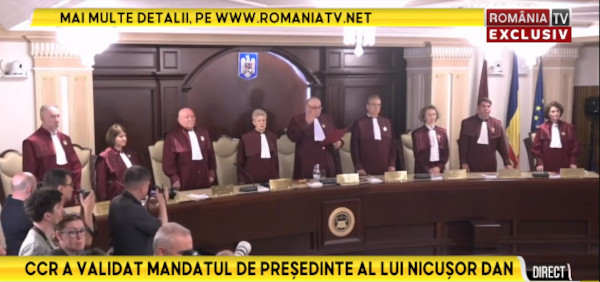 CCR validates Nicusor Dan