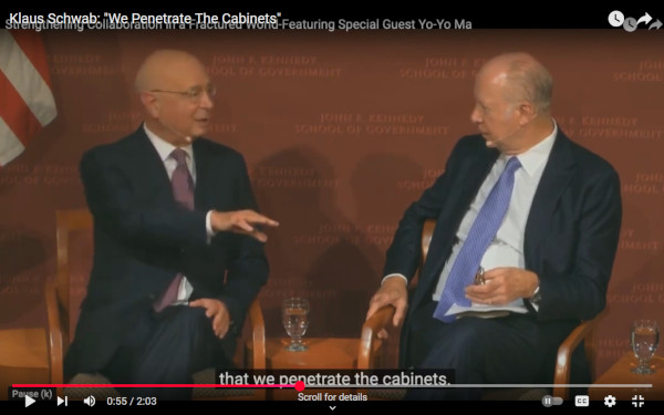 Klaus Schwab: We penetrate the cabinets